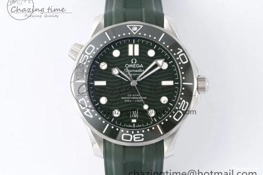 0321 Effortless Seamaster Diver 300M VSF 1:1 Best Edition Green Ceramic Green Dial on Green Rubber Strap A8800 V 7827